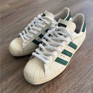 Adidas Men's Superstar 80s Deluxe Pack - green/off-white premium